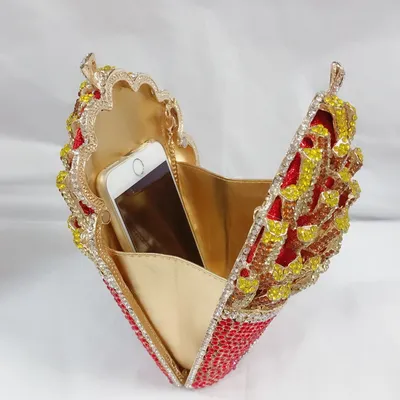 FrenchFrench fries diamond wisp empty metal bag