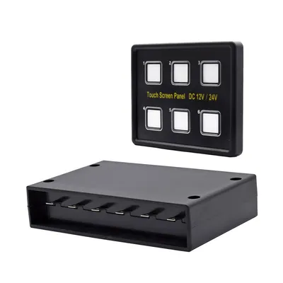 Wrangler Switch Panel Car/Boat/Bus Modification 6-Way Touch Switch Panel