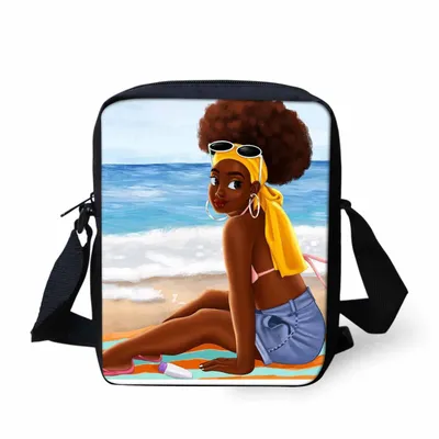 Customized Image Vintage Anime Punk Printing Cool Small Messenger Bags Shoulder Bag Boys Crossbody Bags
