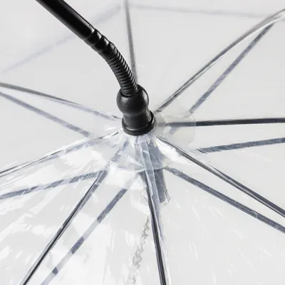 Hot Selling Transparent Pet Supplies Adjustable Pet C Type Umbrella