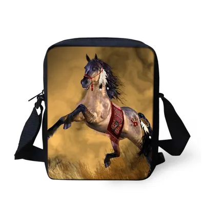 Customized Image Vintage Anime Punk Printing Cool Small Messenger Bags Shoulder Bag Boys Crossbody Bags