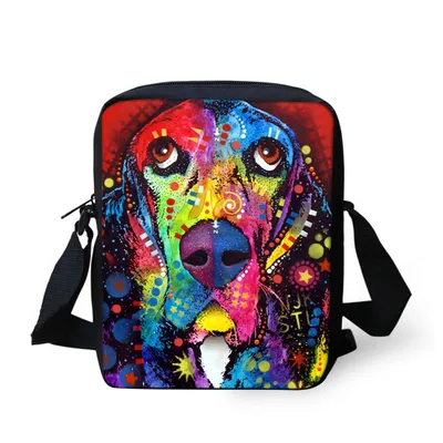 Customized Image Vintage Anime Punk Printing Cool Small Messenger Bags Shoulder Bag Boys Crossbody Bags