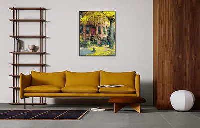 Digital Oil Painting Wholesale Frameless Landscape Painting