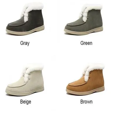 Plus Size Warm And Velvet Snow Boots Ankle Boots