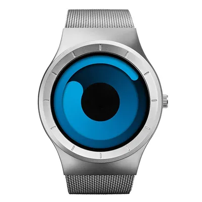 Casual Stainless steel Mesh Band Unisex Watch