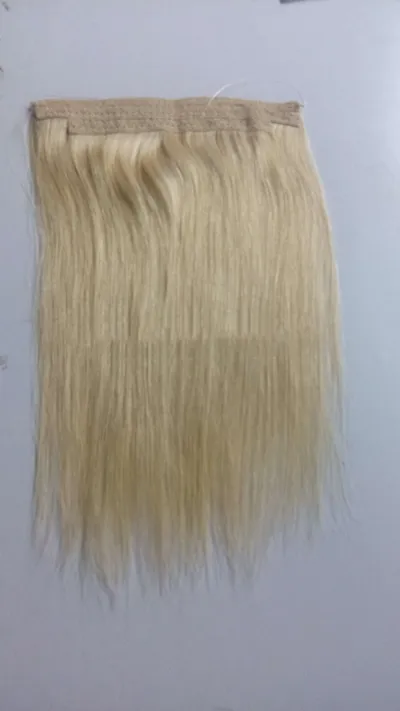 Real hair wig European and American fishing line