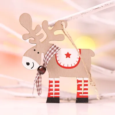 Wooden elk Pendant