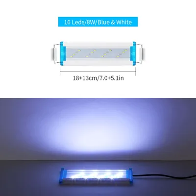 Ultra-thin aquarium light blue and white light