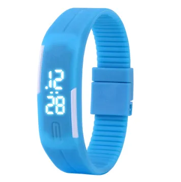 Waterproof LED Bracelet Watch Fashion Sports Watch White Light Touch Screen Electronic Student Watch