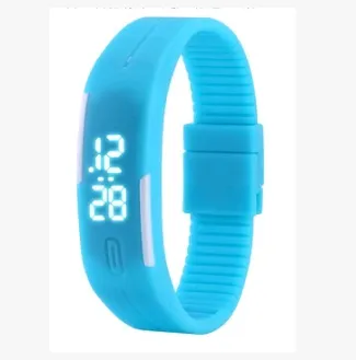 Waterproof LED Bracelet Watch Fashion Sports Watch White Light Touch Screen Electronic Student Watch