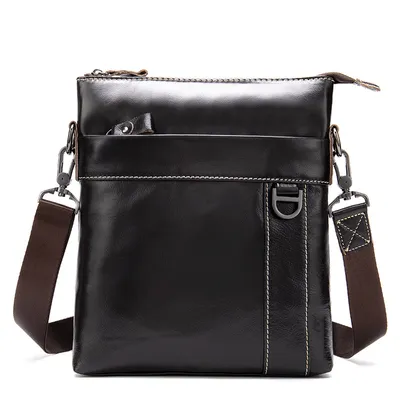 Leather men's bag casual business men's messenger bag