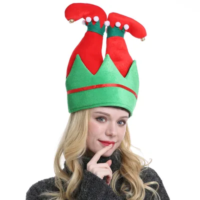 Fancy Christmas Caps Men Women Xmas Trousers Hat Clown Trousers Leg Hat For Party Celebration Home Gift
