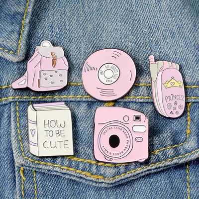 School Supplies Book Bags Mobile Phone Video Card Brooch