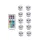 Remote control diving light 3CM diamond twist full color red green blue white warm white waterproof LED light