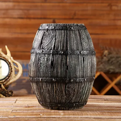 Retro doll wine barrel led light