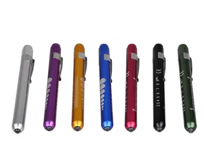 Multi Colors Medical Penlight First Aid LED White or Yellow Pen Light Torch for Doctor Nurse Diagnosis