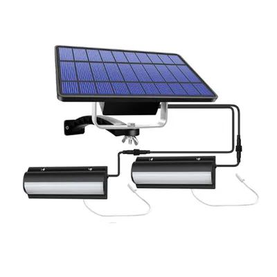 One-to-two Solar-powered Pull-wire Retro Split LED Garden Antique Courtyard Light