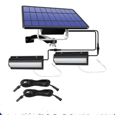 One-to-two Solar-powered Pull-wire Retro Split LED Garden Antique Courtyard Light