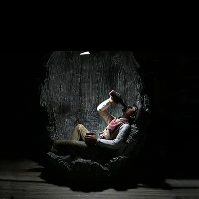 Retro doll wine barrel led light