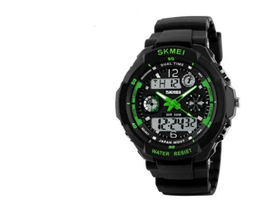 Watch double display outdoor mountaineering multi-function watch student table creative watch
