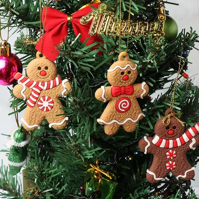 Hanging gingerbread man ornament