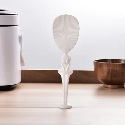 White rice spoon