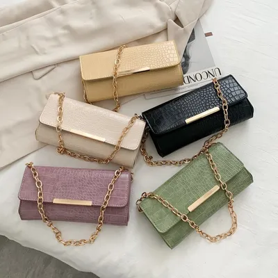 Fashion Simple Solid Color Single Shoulder Small Square Bag