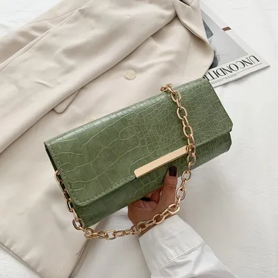 Fashion Simple Solid Color Single Shoulder Small Square Bag