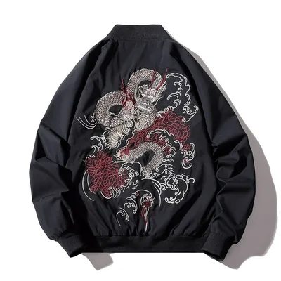 High Street Embroidered Jacket Air Force MA-1 Bomber Jacket Men's Baseball Jacket