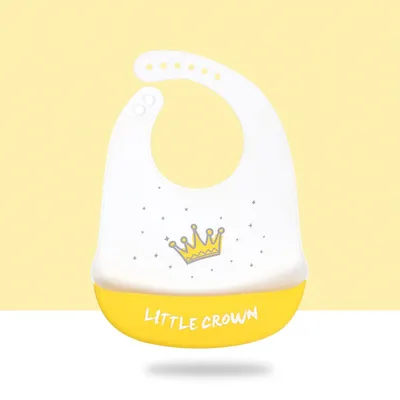 Baby Cartoon Silicone Bib Waterproof And Dirt-proof Super Soft
