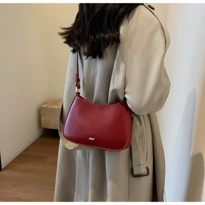 Red Underarm Shoulder Bags For Women New Texture Leather Crossbody Bag Luxury Designer Wedding
