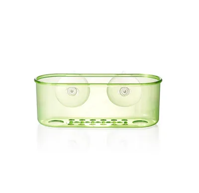 Multi-function kitchen storage box Kitchen and toilet storage box Strong and seamless suction cup drainable storage box