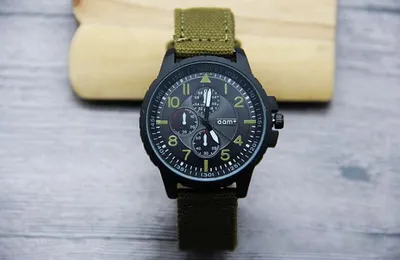 Gun black case cowboy strap watch series cool denim belt student watch men's watch