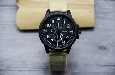 Gun black case cowboy strap watch series cool denim belt student watch men's watch