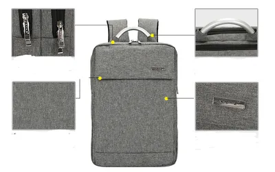 Manufacturers wholesale and customize new type of double shoulder bag multi function notebook PC package for men and women general business knapsack