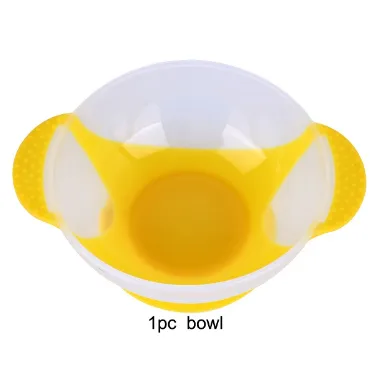 Baby Tableware Dinnerware Suction Bowl With Temperature Sensing Spoon Baby Food Baby Feeding Bowls Dishes