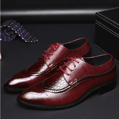 new spring men flats lace up male business oxfords men leather shoes