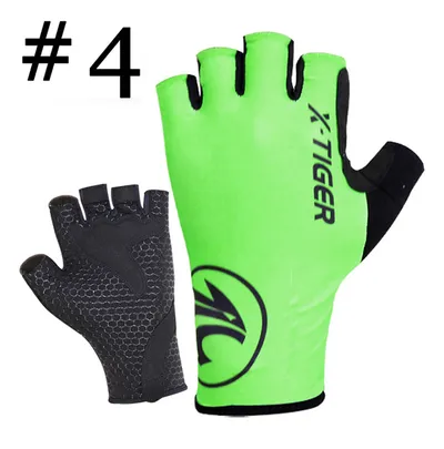 X-Tiger Women Anti-sweat Cycling Socks Finger Gloves Sports Bicycle Gloves Anti-slip Anti-shock Bicycle Glove 6 Colors
