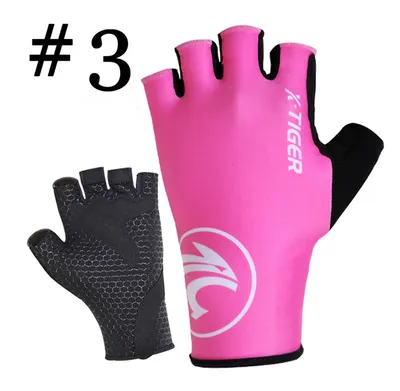 X-Tiger Women Anti-sweat Cycling Socks Finger Gloves Sports Bicycle Gloves Anti-slip Anti-shock Bicycle Glove 6 Colors
