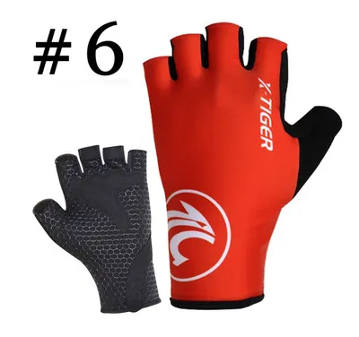X-Tiger Women Anti-sweat Cycling Socks Finger Gloves Sports Bicycle Gloves Anti-slip Anti-shock Bicycle Glove 6 Colors