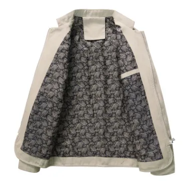 New stand collar cotton washed jacket men's jacket