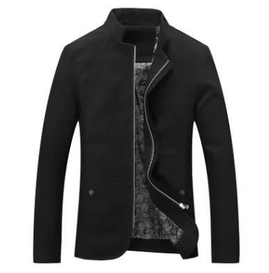 New stand collar cotton washed jacket men's jacket