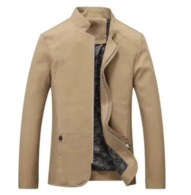New stand collar cotton washed jacket men's jacket