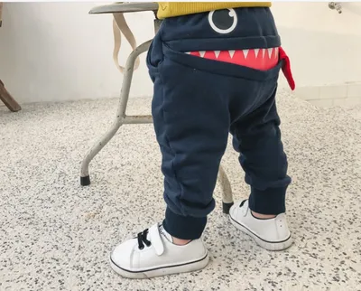 boys casual pants autumn loaded Korean children's casual sweatpants baby cartoon loose trousers