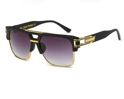 Men And Women Square Retro Colorful Reflective Sunglasses