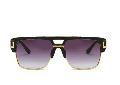 Men And Women Square Retro Colorful Reflective Sunglasses