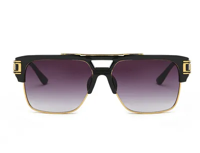 Men And Women Square Retro Colorful Reflective Sunglasses