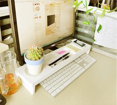 Creative office supplies desktop receptacle shelf multi-functional computer keyboard finishing shelf partition shelf wholesale