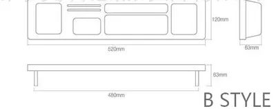 Creative office supplies desktop receptacle shelf multi-functional computer keyboard finishing shelf partition shelf wholesale