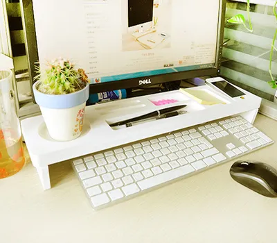 Creative office supplies desktop receptacle shelf multi-functional computer keyboard finishing shelf partition shelf wholesale